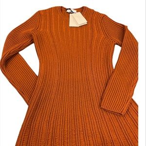 Gabriela Hearst Django Ribbed Merino wool dress.